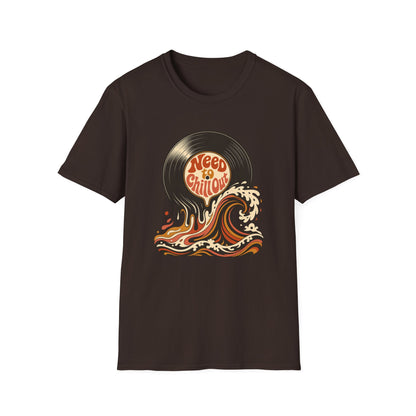 Need to Chill Out T-Shirt — Retro Vinyl Surf Wave Relaxed Tee