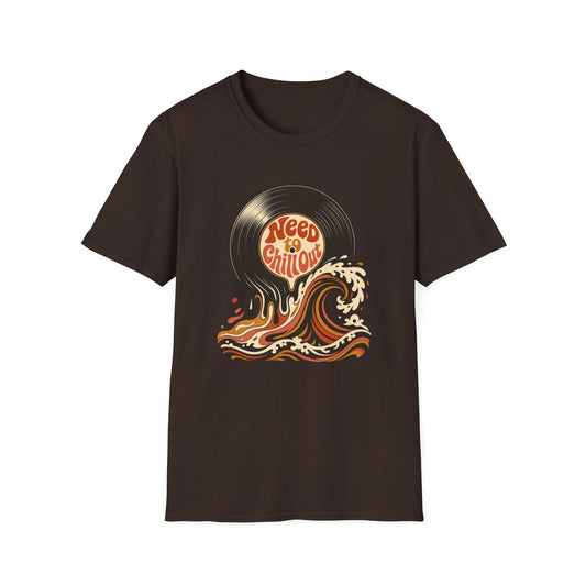 Need to Chill Out T-Shirt — Retro Vinyl Surf Wave Relaxed Tee