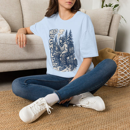 Chill Smokey Camper T-Shirt – "Need to Chill Out" Vintage Outdoors Tee