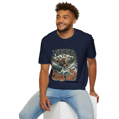 "Need to Chill Out" T-Shirt Vintage Outdoor Rafting Graphic Tee
