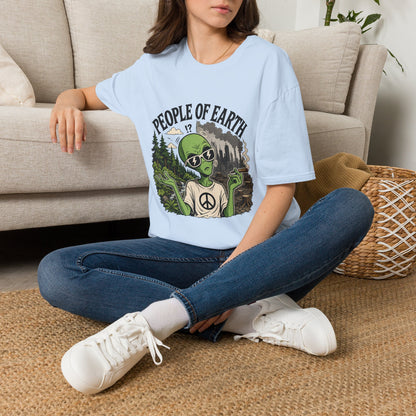 People of Earth Alien T-Shirt Graphic Tee