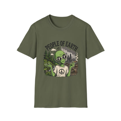People of Earth Alien T-Shirt Graphic Tee
